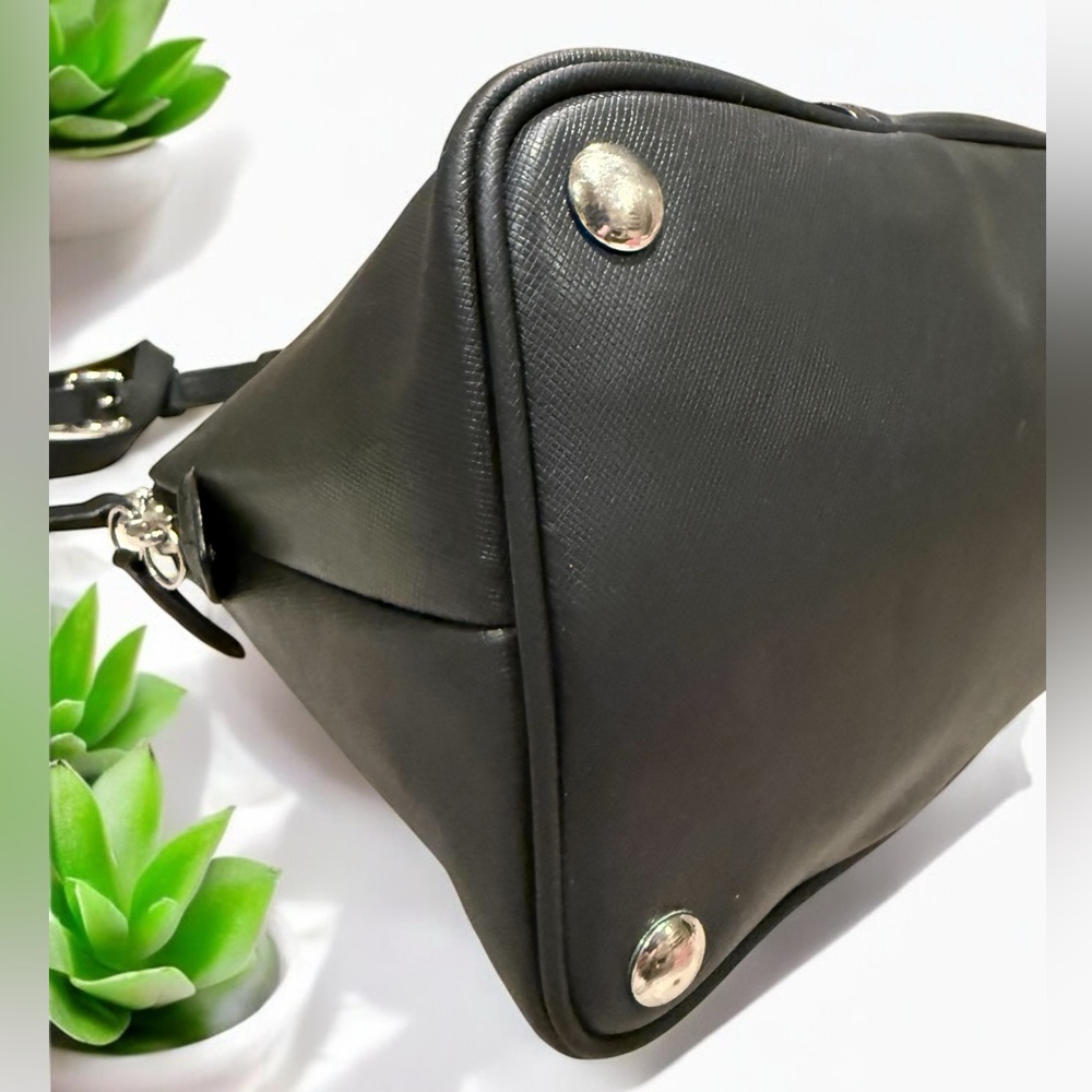 Coach Black Peyton Cora Domed Satchel Convertible Crossbody EUC with Dust Bag - Picture 8 of 15